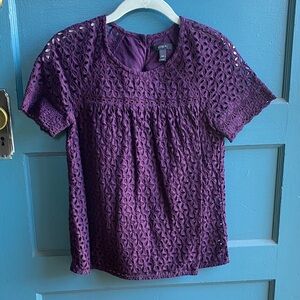 J.Crew eyelet blouse.
